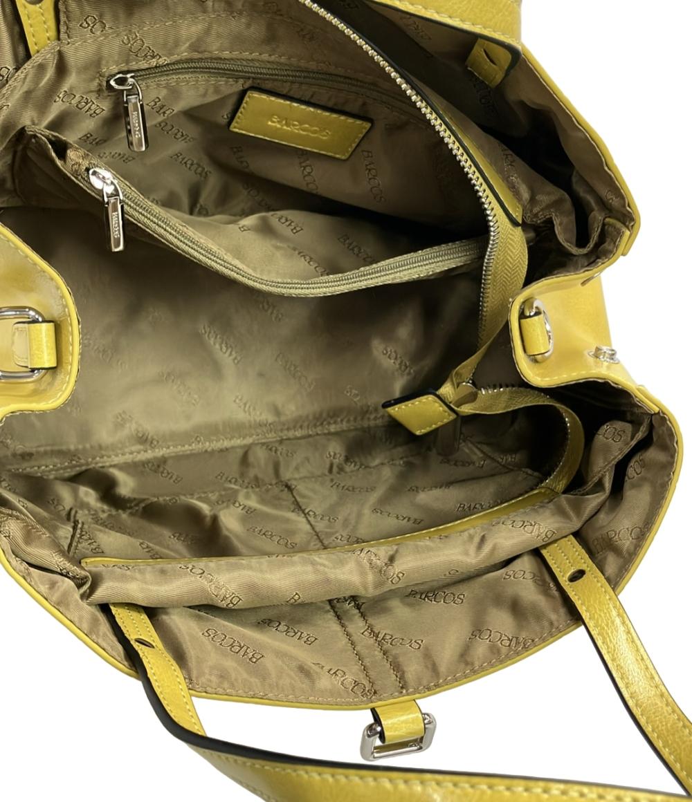 BARCOS ハンドバッグ ショルダーバッグ 2WAY 斜め掛け クロコ型押し レディース バルコス