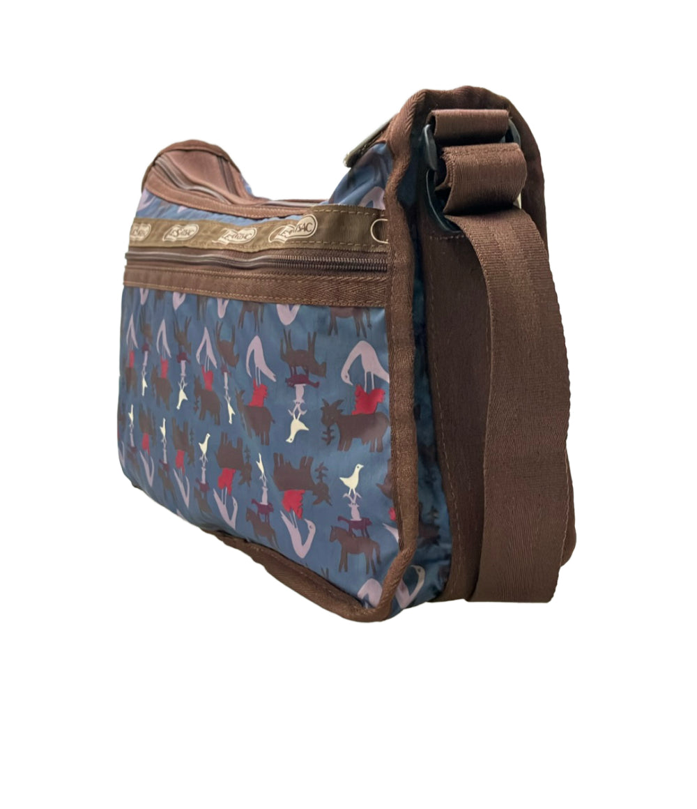 美品 LeSportsac ショルダーバッグ 斜めがけ 動物柄 アニマル柄 レディース レスポートサック