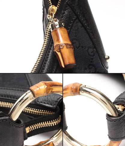 GUCCI ショルダーバッグ 肩掛け バンブー GGキャンバス ワンショルダー 137577 205011 レディース グッチ