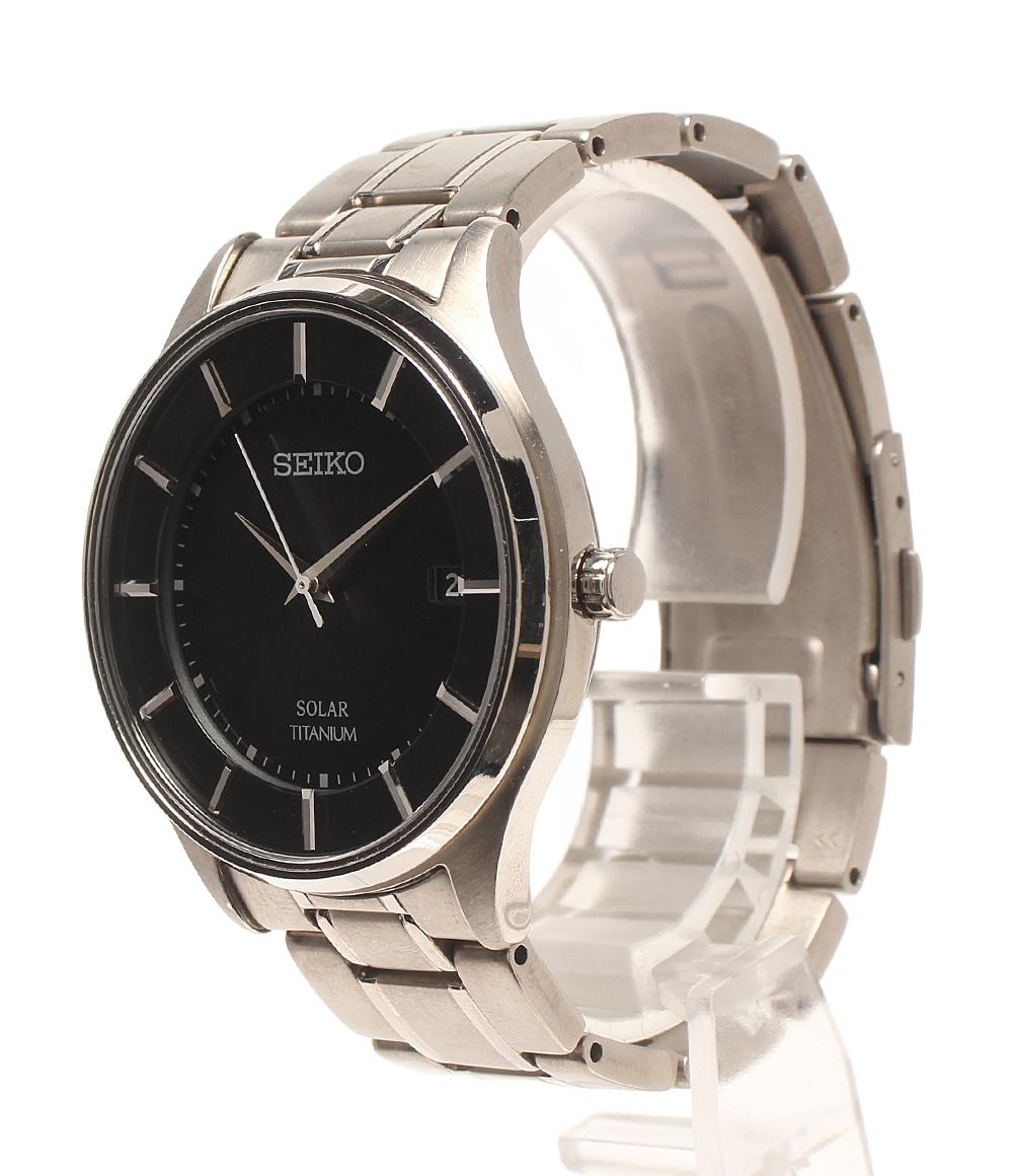 稼働◎セイコーセレクション　メンズ腕時計　V157-0BX0 付属品完備 SEIKO 腕時計 ソーラー ブラック V157-0BX0 メンズ セイコー – Rehello