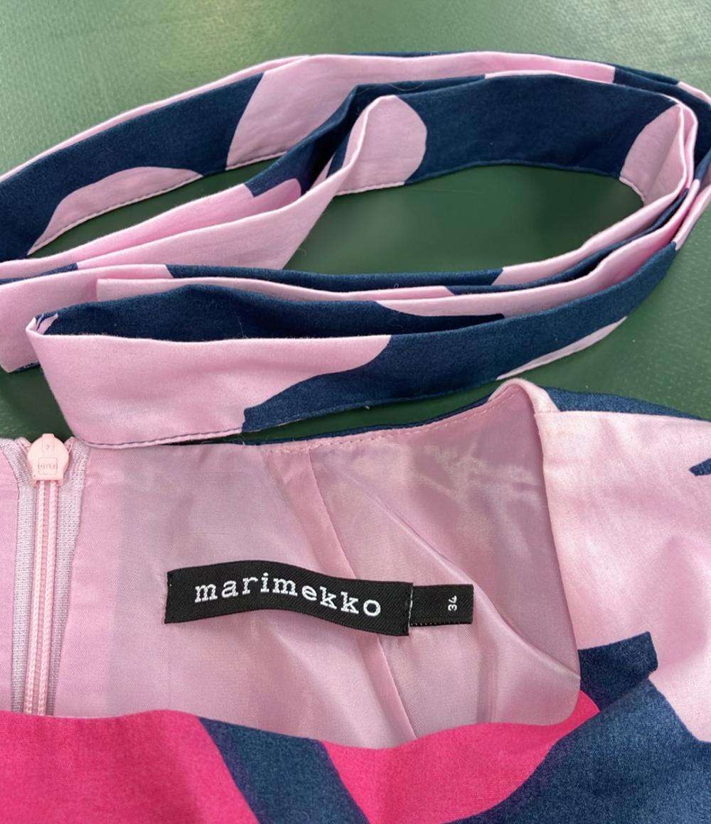マリメッコ 七分袖ロングワンピース レディース SIZE 34 (XS) marimekko