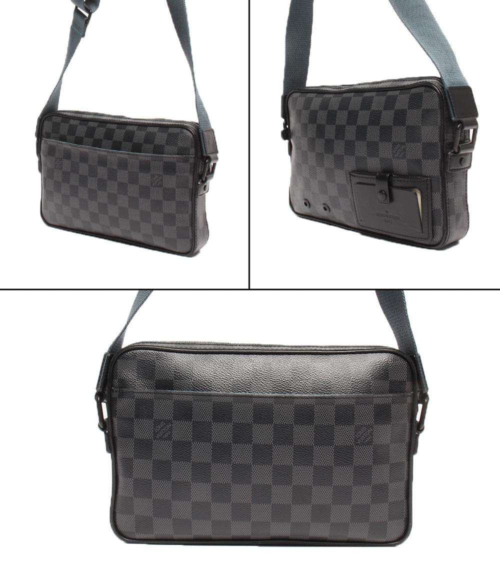 ルイ・ヴィトン ショルダーバッグ 斜め掛け アルファ メッセンジャー ダミエ グラフィット N40188 メンズ LOUIS VUITTON