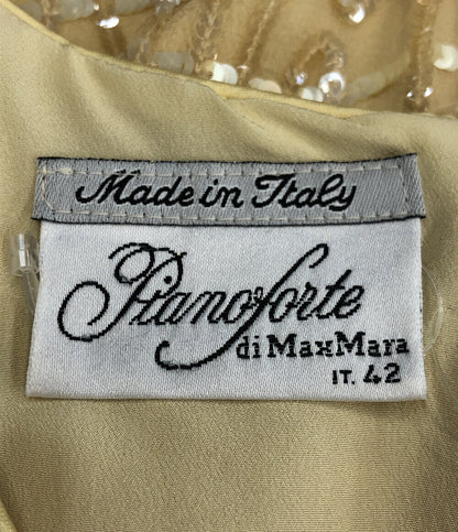 マックスマーラ  シルク スパンコールノースリーブワンピース      レディース SIZE 38 (S) MAX MARA