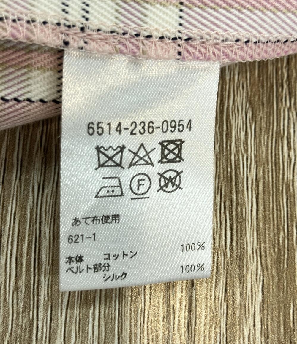 訳あり ドゥロワー タータンチェックワイドパンツ レディース SIZE 34 (S) Drawer