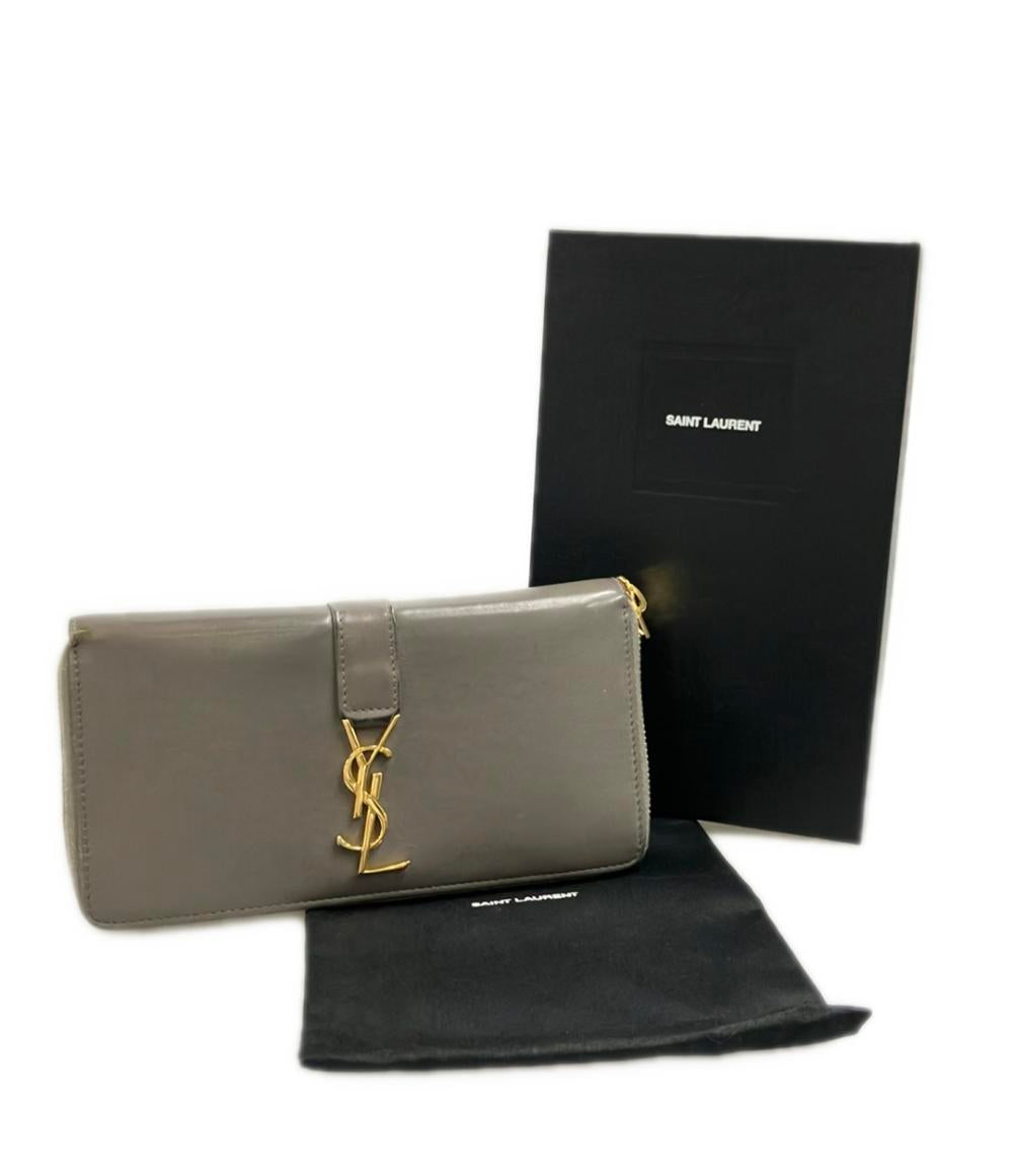 SAINT LAURENT PARIS ラウンドファスナー長財布 414570 レディース