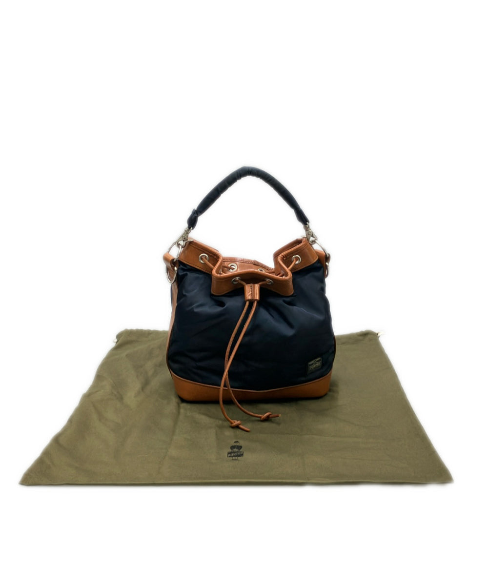 PORTER ハンドバッグ ショルダーバッグ 2WAY斜め掛け ドローストリング メンズ ポーター