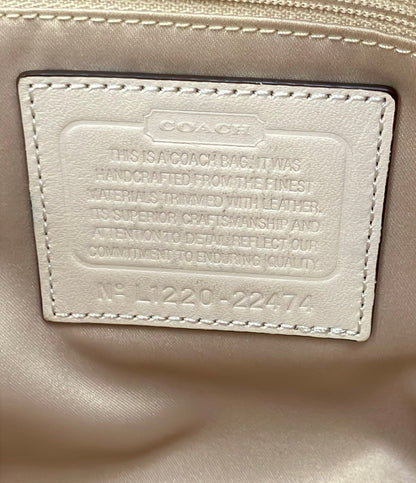 COACH 2WAY ハンドバッグ ショルダーバッグ 肩掛け ドット柄 シグネチャー 22474 レディース コーチ