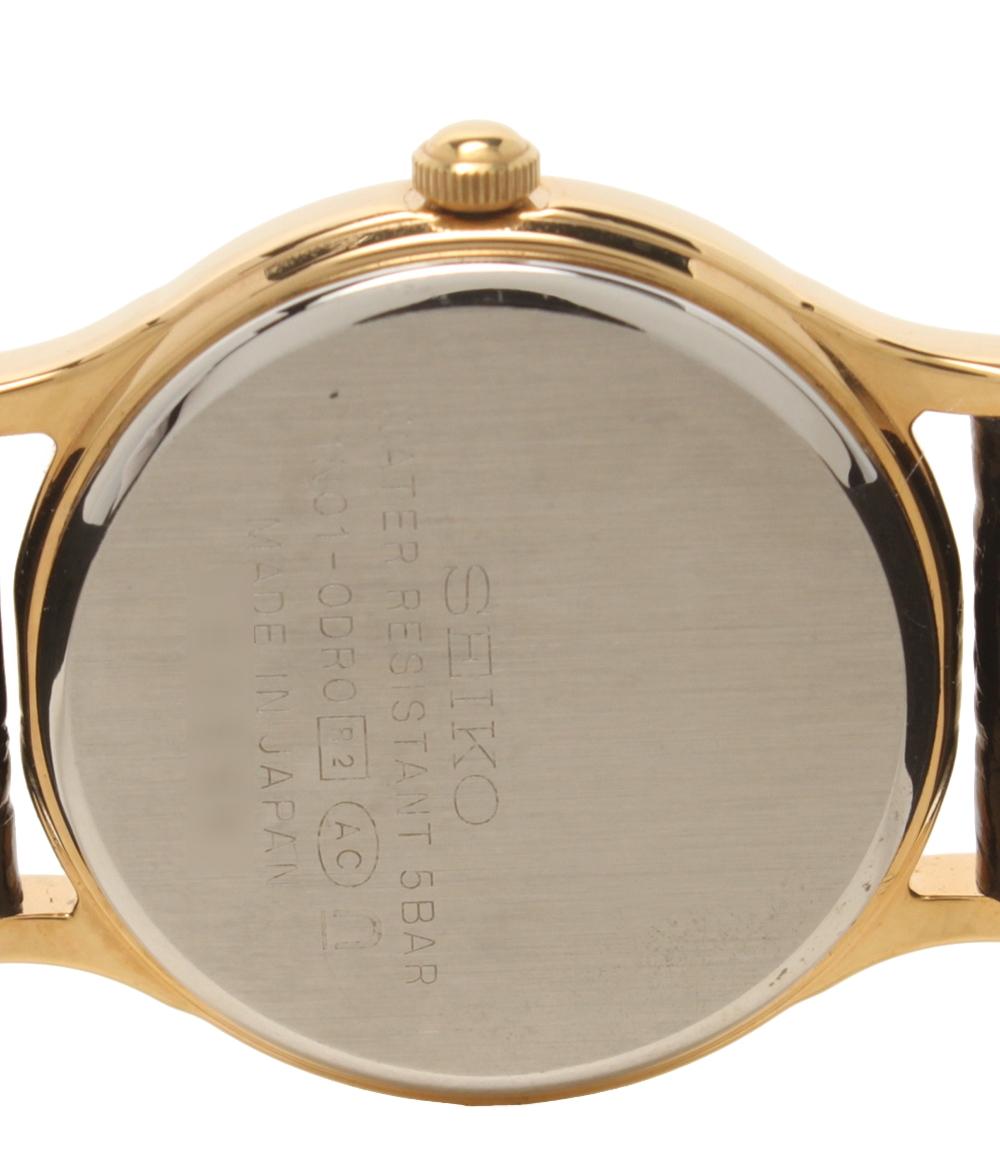 SEIKO 腕時計 クオーツ ゴールド 1N01-0DR0 レディース セイコー