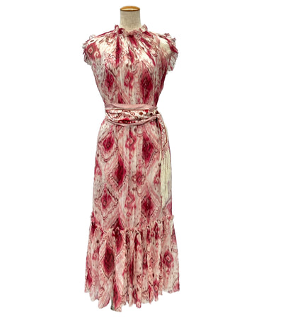 ZIMMERMANN ドレス フリル シルク ミディ ベルト インナー付き 2680003720662 レディース SIZE 0 (XS) ジマーマン