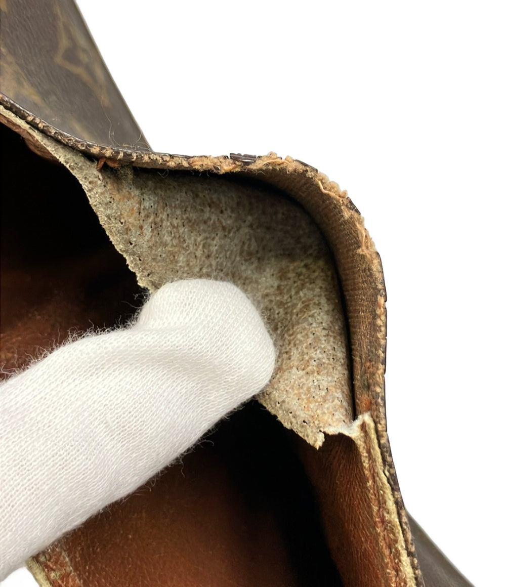 訳あり LOUIS VUITTON 二つ折り財布 ポルトフォイユ マルコ モノグラム M61675 メンズ ルイ・ヴィトン