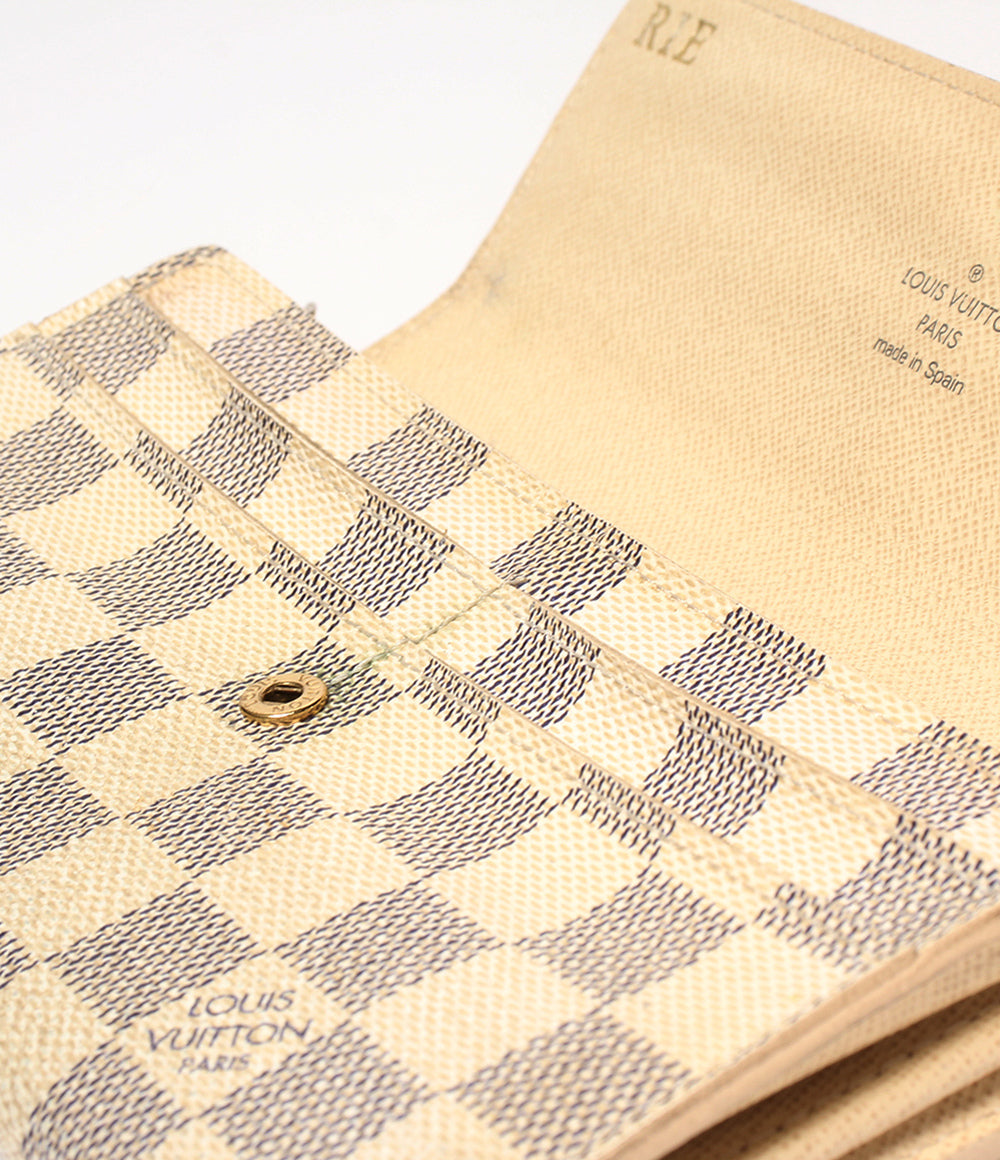 LOUIS VUITTON 長財布 ポルトフォイユ サラ ダミエ アズール N61735 レディース メンズ ルイ・ヴィトン