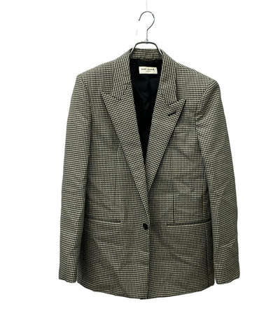 SAINT LAURENT テーラードジャケット TAILORED JACKET 千鳥格子柄 1B 680069 メンズ SIZE 46 (M) サンローラン