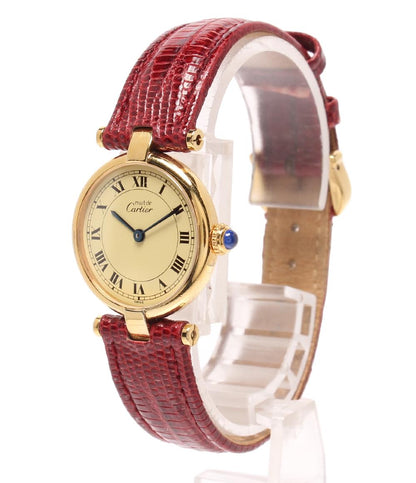 Cartier 腕時計 ヴェルメイユ マスト ヴァンドーム クオーツ レディース カルティエ