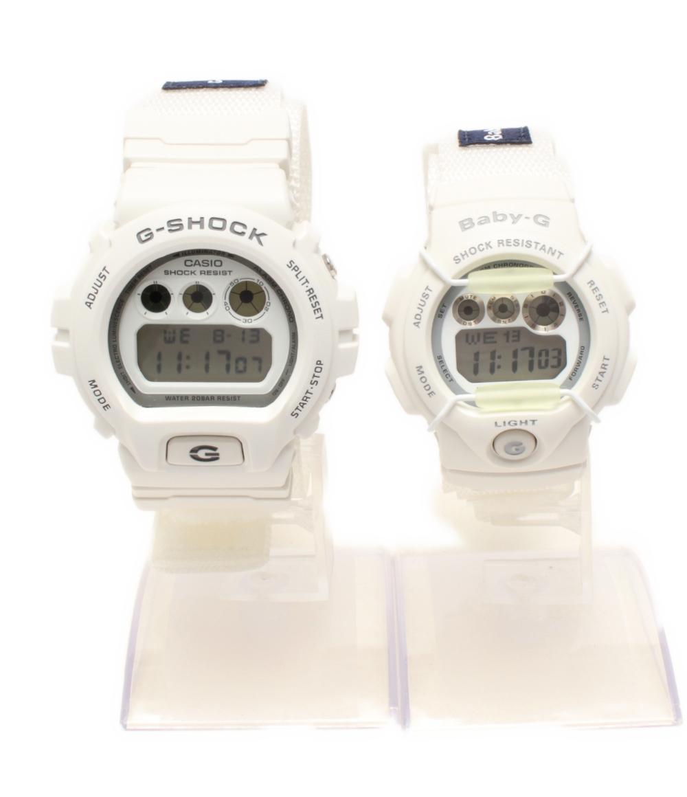 美品 カシオ ペアウォッチ 腕時計 20周年記念モデル G-SHOCK Baby-G LOVER'S COLLECTION 2016 クオーツ LOV-16C-7JR メンズ CASIO