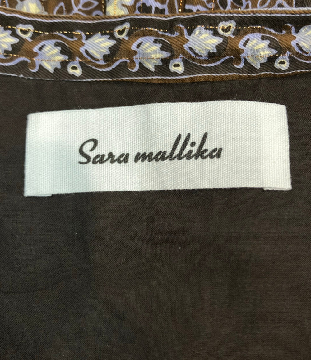 Sara mallika 長袖ワンピース 花柄 020452SB1 レディース SIZE M サラマリカ
