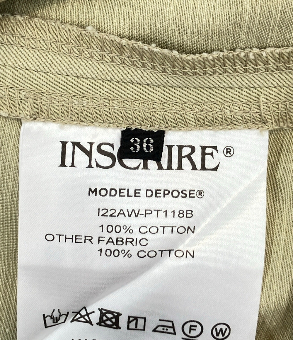 訳あり INSCRIRE ドッキングチノパンツ レディース SIZE 36 (S) アンスクリア