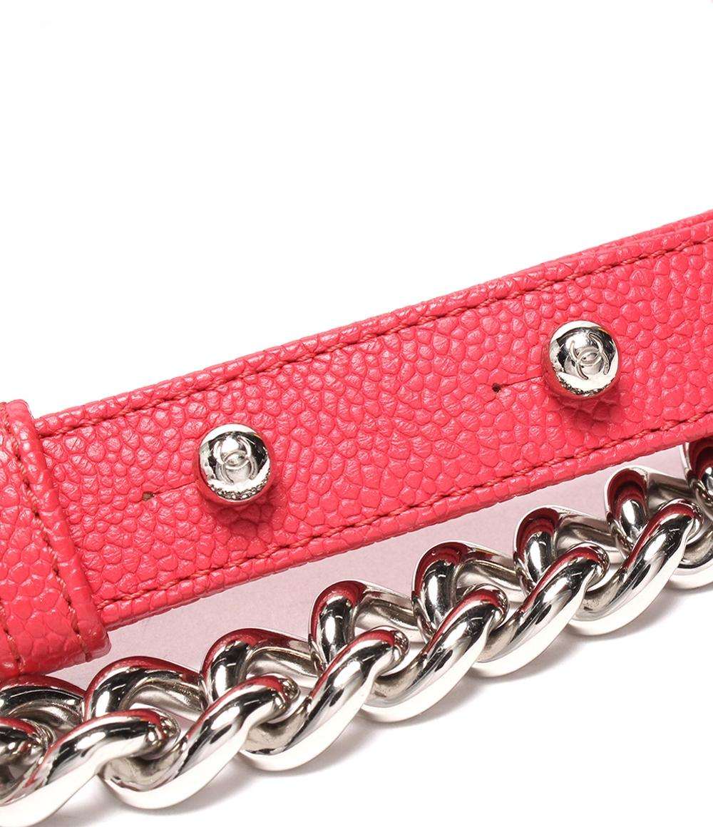 美品 CHANEL チェーンショルダーバッグ シルバー金具 キャビア 美品 CHANEL チェーンショルダーバッグ シルバー金具 キャビア