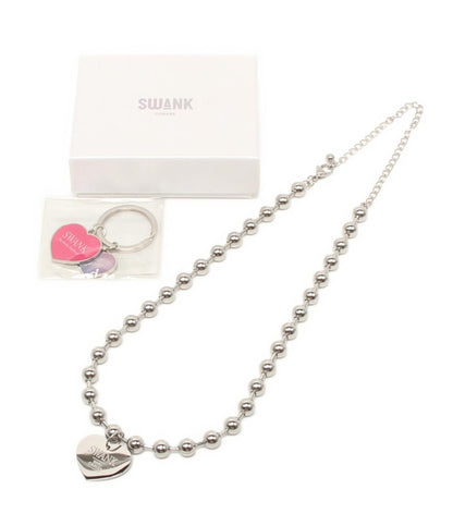 美品 スワンク ネックレス ハートタグ アン フォークナー パラライ レディース SWANK