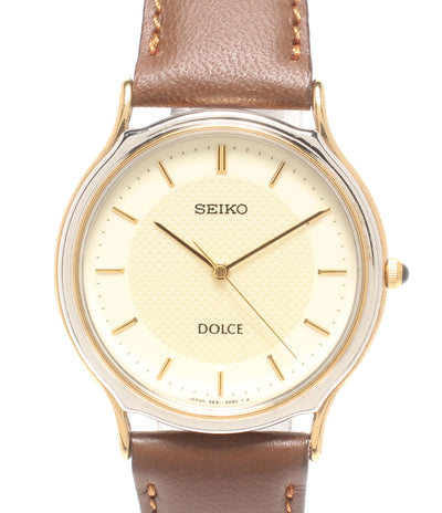 SEIKO 腕時計 ドルチェ クオーツ ゴールド 5E61-0A20 メンズ セイコー