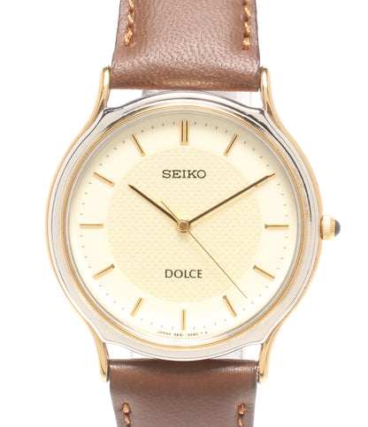 SEIKO 腕時計 ドルチェ クオーツ ゴールド 5E61-0A20 メンズ セイコー
