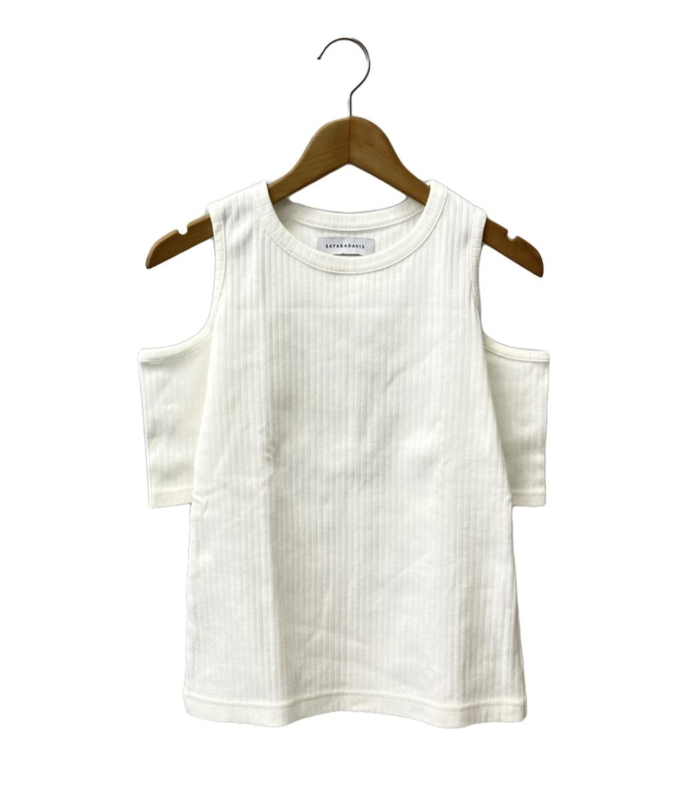 サヤカディヴィス 半袖Tシャツ クロップドショルダー レディース (F) SAYAKADAVIS