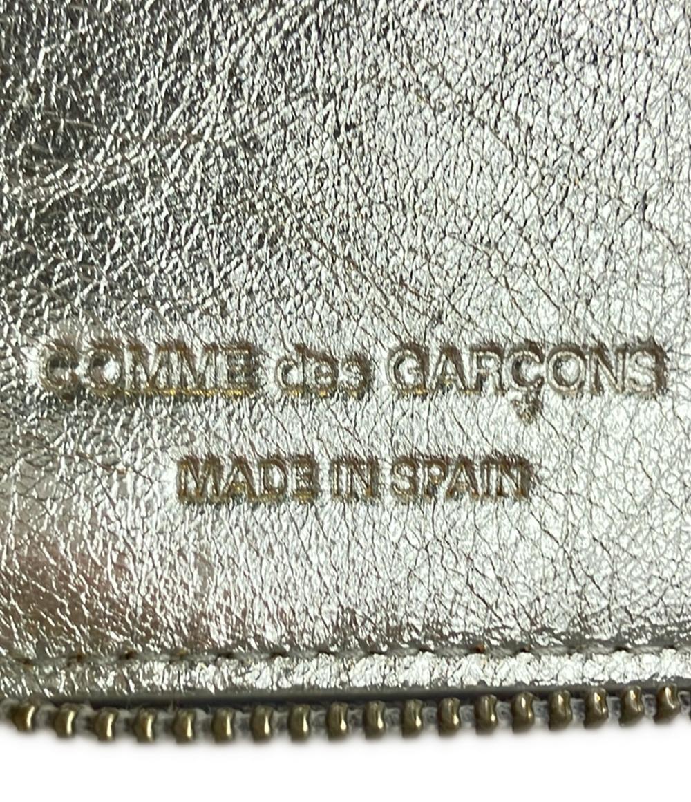 COMME des GARCONS ラウンドファスナー二つ折り財布 牛革 レディース コムデギャルソン