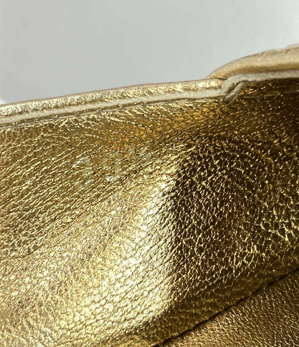 訳あり PRADA ピープトゥプラットフォーム エスパドリーユ 厚底 レディース SIZE 39 1/2 (XL) プラダ