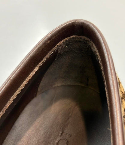 ルイ・ヴィトン ハラコ ローファー ダミエ柄 メンズ SIZE 6 1/2 (S) LOUIS VUITTON