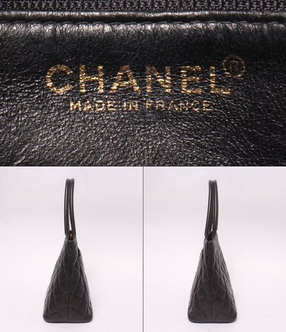 CHANEL トートバッグ ショルダーバッグ 肩掛け ゴールド金具 6番台 キャビアスキン レディース シャネル