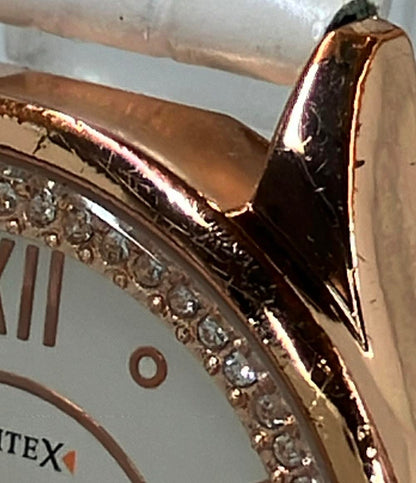 COMTEX 腕時計 クオーツ ホワイト レディース コムテックス