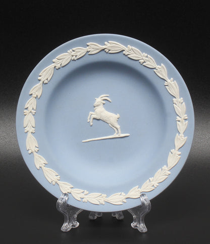 WEDGWOOD ピンディッシュ 小物入れ 皿 11cm ジャスパー 星座リリーフ 山羊座 ウェッジウッド