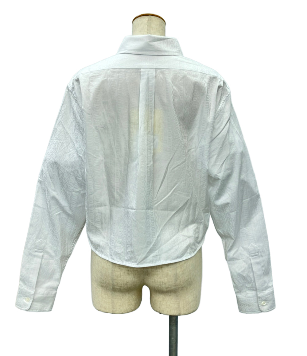 美品 MARC JACOBS 長袖シャツ ブラウス ショート丈 タグ付き 2f4rtp066w08 レディース SIZE M マークジェイコブス