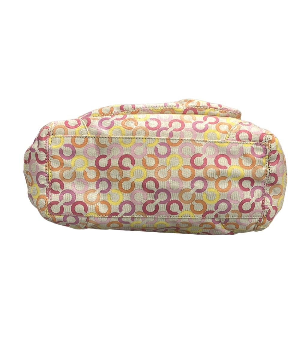 コーチ 2wayトートバッグ ショルダーバッグ 斜め掛け オプアート 13142