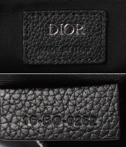 美品 Dior ボディバッグ キャンバス サドルバッグ 16BO0262 メンズ ディオール