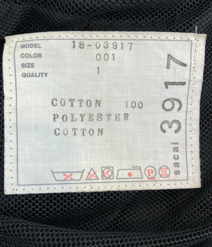 Sacai 半袖ワンピース ニット カットワーク  プリーツ 1 18-03917 レディース SIZE 1 (S) サカイ