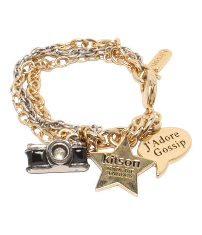 キットソン ブレスレット 2連 チャーム カメラモチーフ レディース kitson