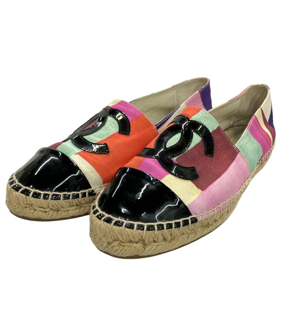 シャネル エスパドリーユ スリッポン フラットシューズ レディース SIZE 37 (L) CHANEL