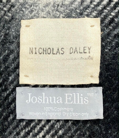 Joshua Ellis NICHOLAS DALEY マフラー カシミヤ100% メンズ ジョシュアエリス ニコラスデイリー