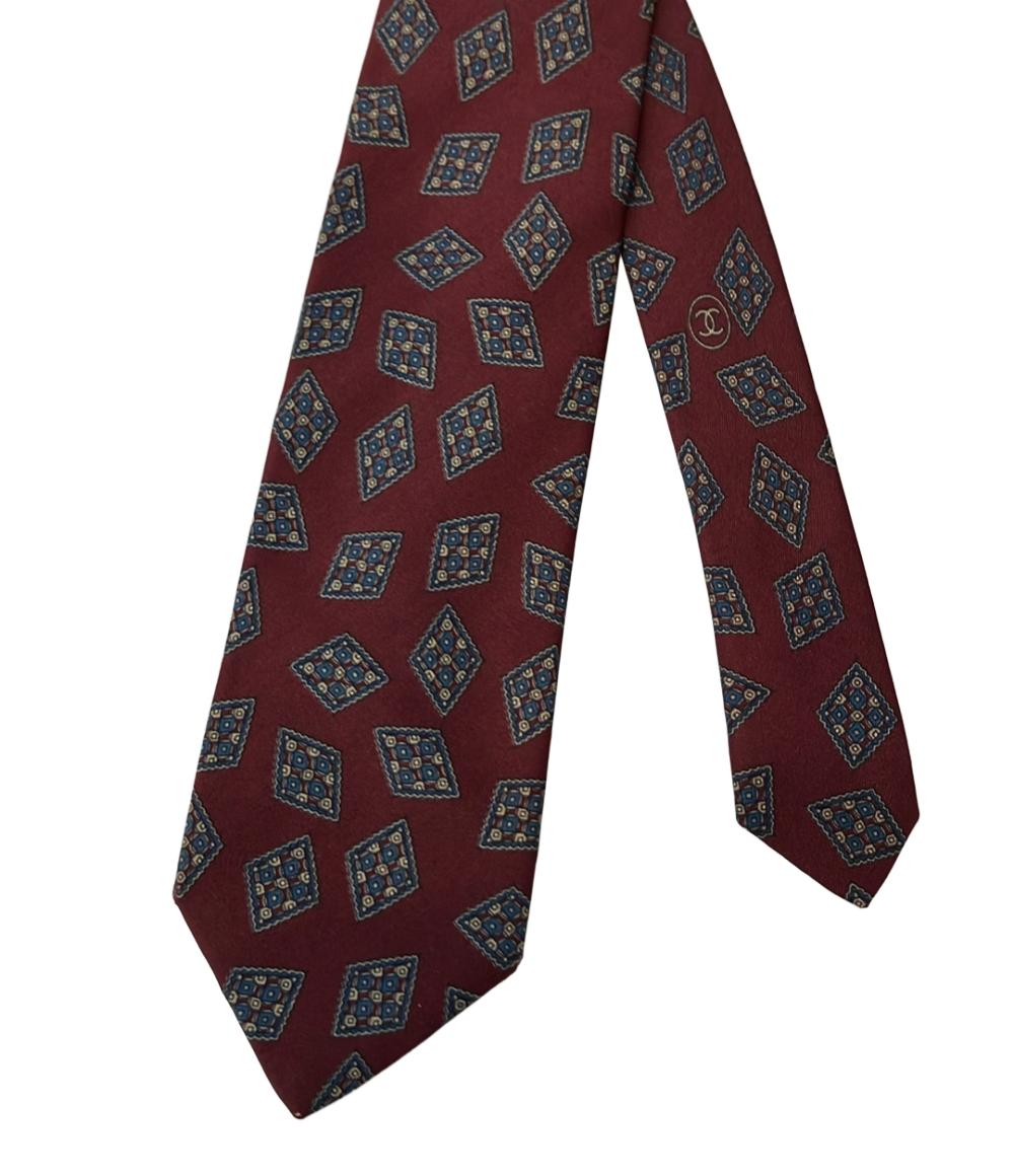 シャネル ネクタイ シルク100% メンズ CHANEL