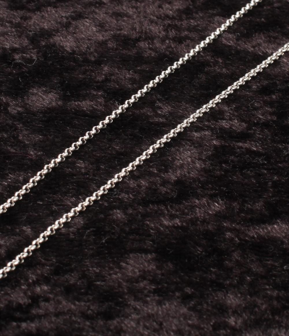 美品 TASAKI ネックレス K18WG ダイヤ0.01ct カルセドニー レディース タサキ