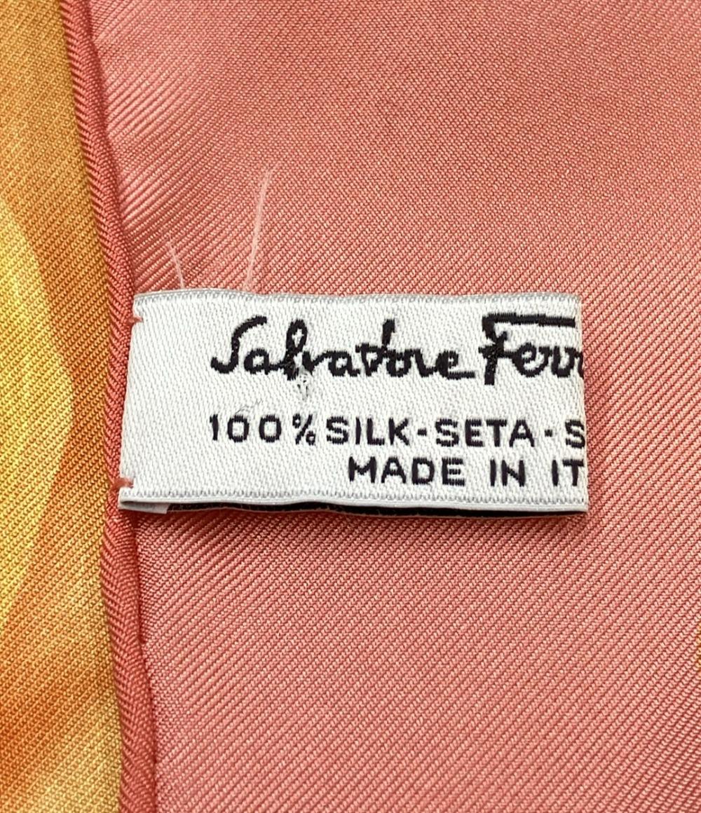 Salvatore Ferragamo スカーフ シルク100% 花 レディース サルヴァトーレフェラガモ