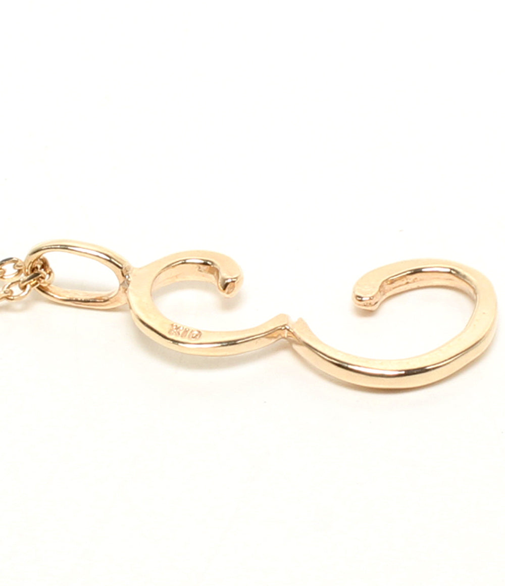 美品 SIENA ROSE ロングネックレス K10 3モチーフ レディース シエナロゼ