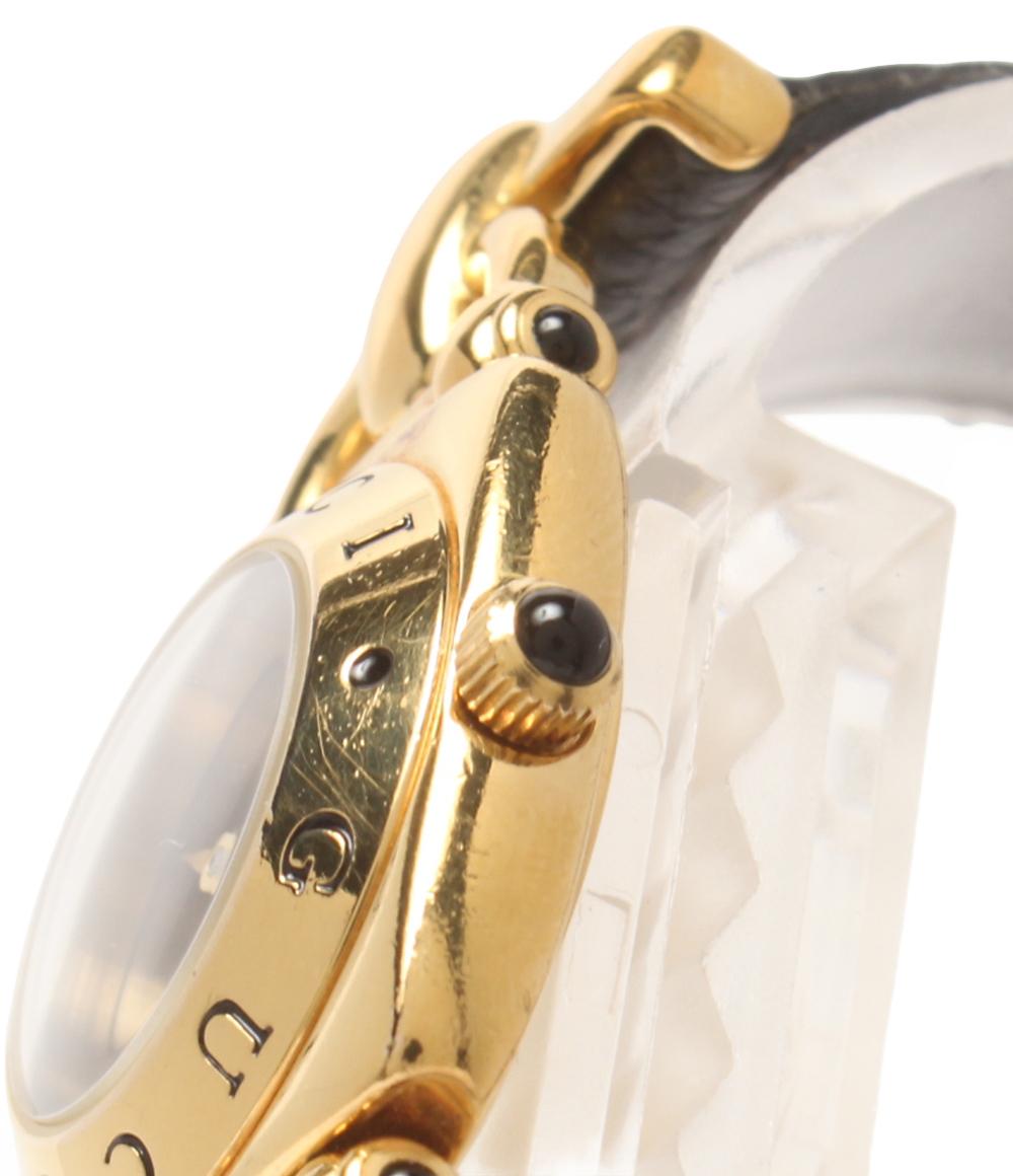 GUCCI 腕時計 ホースビット クオーツ ブラック 6300L レディース グッチ