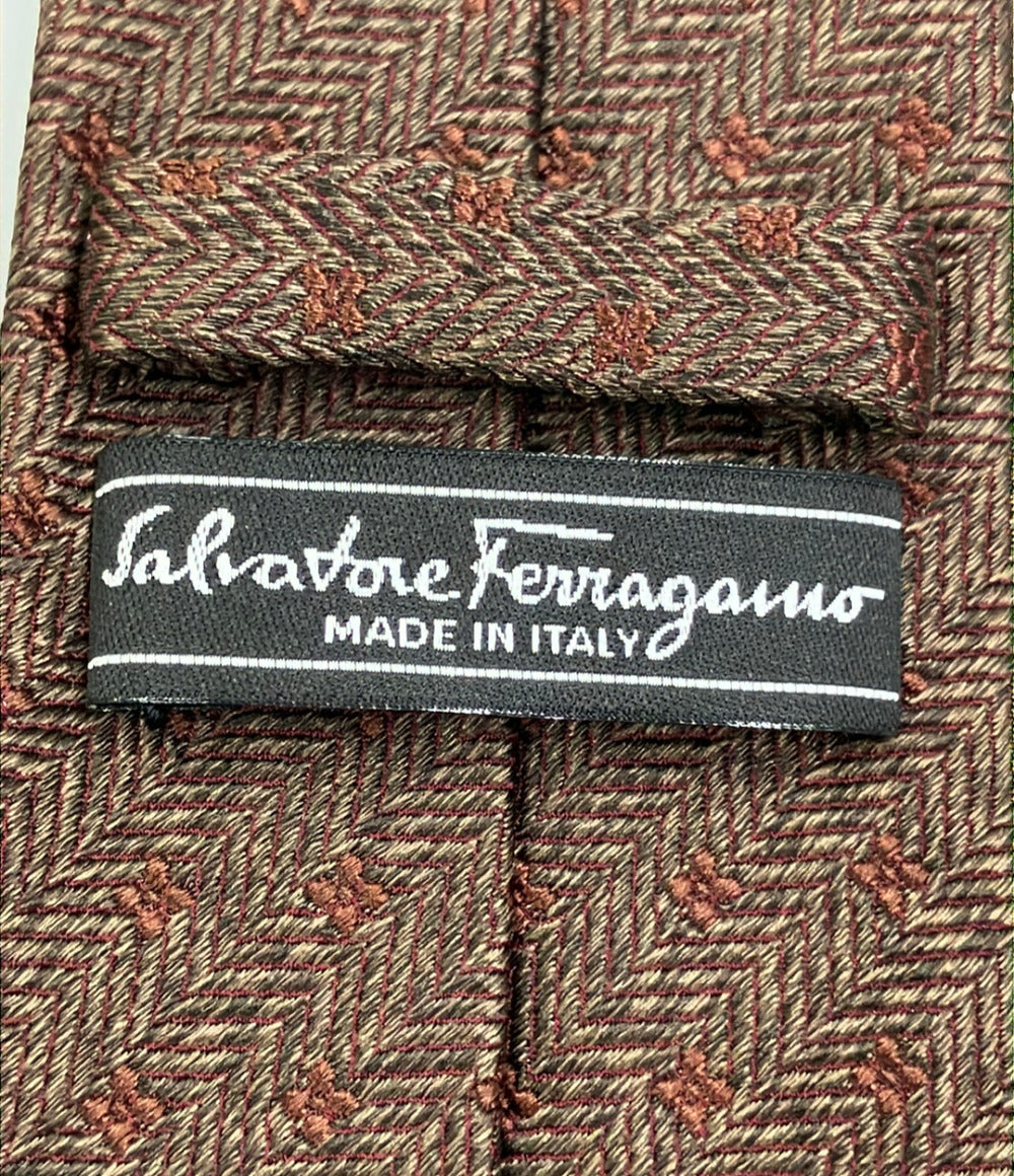 Salvatore Ferragamo ネクタイ シルク 100% メンズ サルヴァトーレフェラガモ