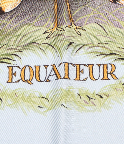 HERMES スカーフ シルク100％ EQUATEUR 赤道直下 レディース エルメス