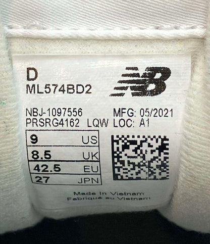 NEW BALANCE ローカットスニーカー ML574BD2 メンズ SIZE 27.0 (L) ニューバランス