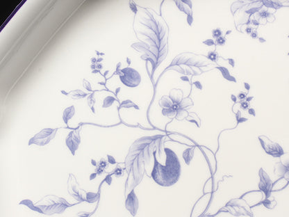 美品 WEDGWOOD オクタゴナルディッシュ 皿 24cm ブループラム ウエッジウッド