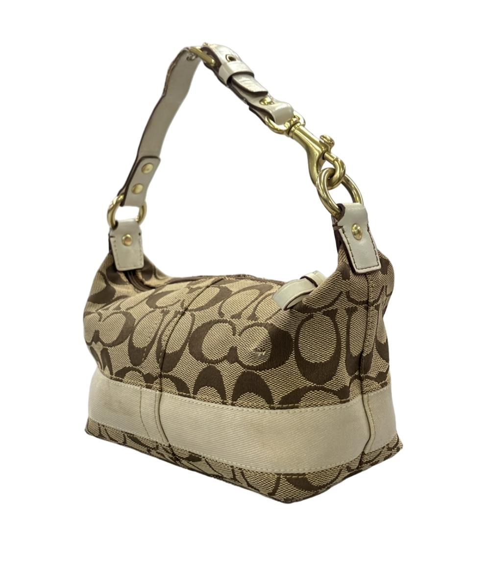 訳あり COACH ハンドバッグ アクセサリーポーチ シグネチャー 40757