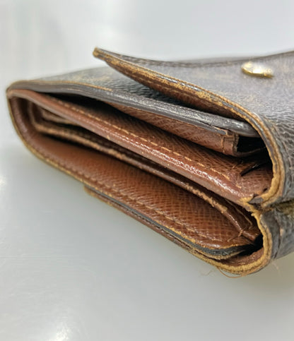 訳あり LOUIS VUITTON ダブルホック 二つ折り財布 ポルトフォイユ エリーズ モノグラム M61654 レディース ルイ・ヴィトン
