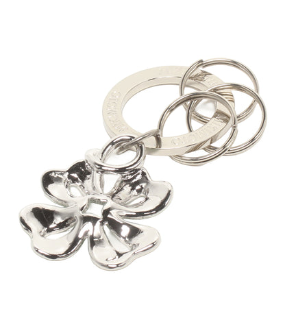 美品 MIKIMOTO キーリング キーホルダー チャーム クローバー パール3.5mm レディース ミキモト